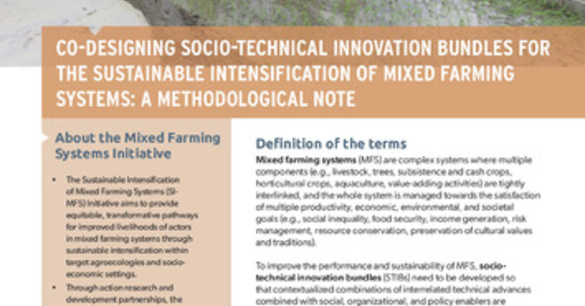 Co-designing Socio-technical Innovation Bundles For The Sustainable ...